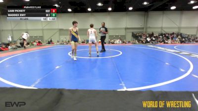 95 lbs Rr Rnd 2 - Liam Pickett, Best Trained 14U 1 vs Maddex Ewy, OK Elite 14U 2
