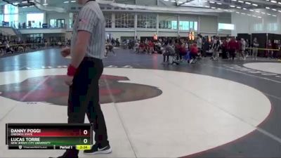 125 lbs Quarterfinal - Danny Poggi, Oneonta State vs Lucas Torre, New Jersey City University