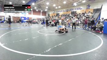 215 lbs Quarterfinal - Emilio Ayala, Kingsburg vs Kaden Cryer, Moreno Valley