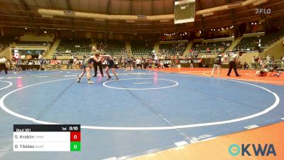 119 lbs Final - Sam Krablin, The Hall Wrestling Club vs Beckham Tibbles, Skiatook Youth Wrestling