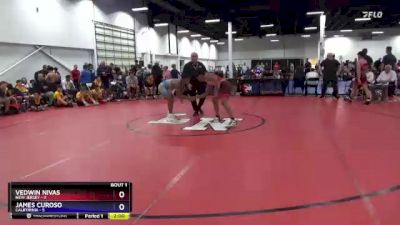 136 lbs Round 1 (8 Team) - Vedwin Nivas, New Jersey vs James Curoso, California