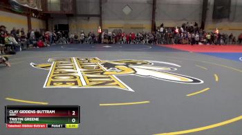 150 lbs Cons. Round 4 - Tristin Greene, Keystone vs Clay Giddens-Buttram, Bixby