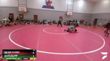 145 lbs Round 4 (6 Team) - Alicen Dillard, Reece`s Warriors vs Melanie Alvarez, TMNT