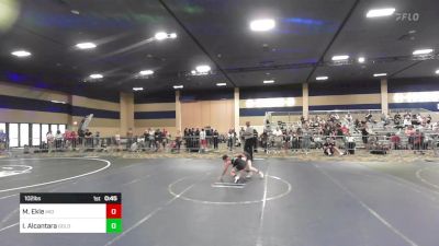 102 lbs Consi Of 32 #2 - Mason Ekle, Mid Valley Wr Ac vs Ikaika Alcantara, Gold Rush Wr Ac