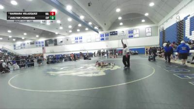 105 lbs Cons. Round 6 - Barbara Velazquez, Woodlake vs Jaelynn Pondivida, Chaparral