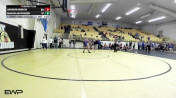 115 lbs Rr Rnd 1 - Addison Gibson, McAlester High School Girls vs Makaylah Walker, Fayetteville Girls HS