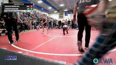 110 lbs Rr Rnd 2 - Lincoln McMillen, Tonkawa Takedown Club vs Carson Bowline, Coweta Tiger Wrestling