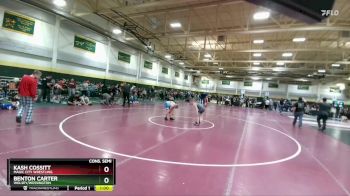 130 lbs Cons. Semi - Benton Carter, Wolsey/Wessington vs Kash Cossitt, Magic City Wrestling