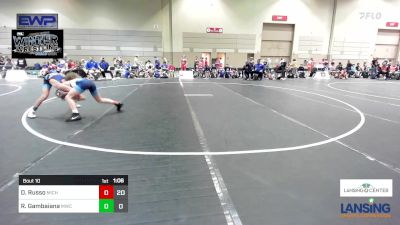 105 lbs Rr Rnd 4 - Dylan Russo, Michigan Premier WC - (A) vs Rocco Gambaiana, MWC Wrestling Academy