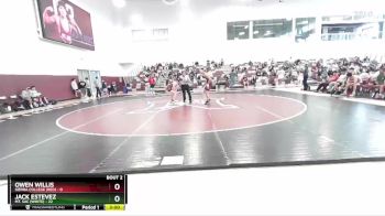 165 lbs Round 2 (3 Team) - Owen Willis, Sierra College (RED) vs Jack Estevez, Mt. SAC (White)