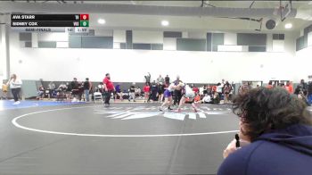 130 lbs Semifinal - Ava Starr, Tulsa Hale vs Sidney Cox, Vian