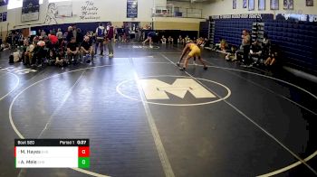 133 lbs 7th Place Match - Angelo Mele, Chartiers Houston Hs vs Marickus Hayes, Erie High