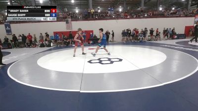 63 kg 5th Place Match - Brady Baker, Mountain Cat Wrestling Club vs Gauge Shipp, Blue & Gold Wrestling Club