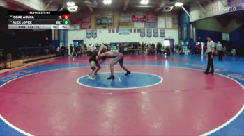 157 lbs Cons. Round 3 - Issac Acuna, Etiwanda vs Alex Lopez, West Valley