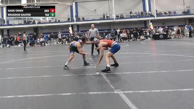 149 lbs Consi Of 16 #1 - Gage Owen, American University vs Brandon Sauter, F&m