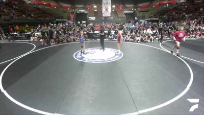 110 lbs Ryan Nored, KCWA - Kern County Wrestling Association vs Alexander Ortiz, CVWA - Central Valley Wrestling Association