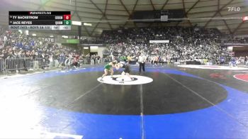 Boys 2A 132 lbs Cons. Round 2 - Ty Backstrom, Cedarcrest vs Jace Reyes, Quincy