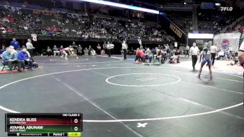 130 Class 2 lbs Quarterfinal - Kendra Bliss, Washington vs Ayamba Abunaw, North Point