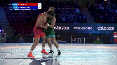 97 kg Qualif. - Mihail Kajaia, Serbia vs Vilius Laurinaitis, Lithuania
