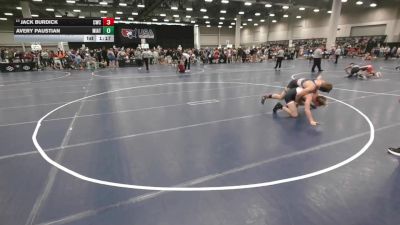 157 lbs Champ. Rd Of 32 - Jack Burdick, Carbon Wrestling Club vs Avery Paustian, Mission Athletics