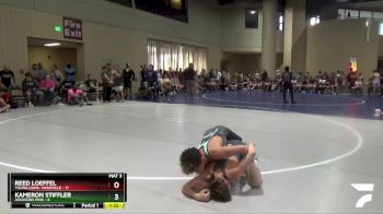 132 lbs Round 1 (32 Team) - Reed Loeffel, Young Guns- Nashville vs Kameron Stiffler, Assassins Pink