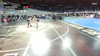 2A/1A Boys 132 Cons. Round 3 - Kaiden Holbrook, Illinois Valley Boys vs Grit Charitram, Illinois Valley Boys
