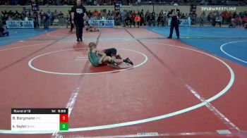 55 lbs Prelims - Brantly Bergmann, Grove Takedown Club vs Avery Taylor, Brushy Wrestling Club