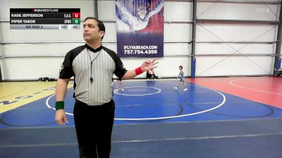 52 lbs Rr Rnd 2 - Kade Jefferson, Elite Athletic Club Gold vs Piper Tabor, FORGE ELM 2