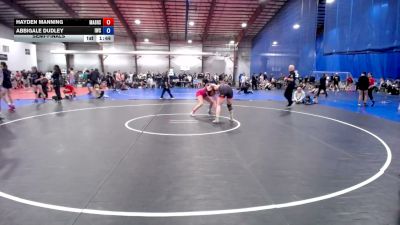 155 lbs Semifinal - Hayden Manning, Mat Assassins - HSG vs Abbigale Dudley, Immortals - HSG