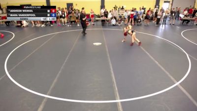 105 lbs Semis - Addison Wenkel, MI vs Mara Vanderpool, NE
