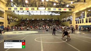 113 lbs Consolation - Max Jackman, West Chester Henderson vs Zach Hentschel, Pope John XXIII