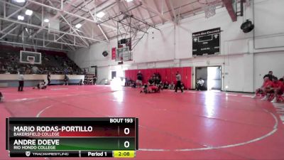 174 lbs Cons. Round 2 - Andre Doeve, Rio Hondo College vs Mario Rodas-Portillo, Bakersfield College