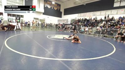 132 lbs Cons. Round 6 - Tyler Mason, La Mirada vs Andrew Williams, Frontier
