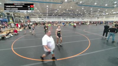 132 lbs Champ. Round 4 - Demetrios Carrera, Unattached vs Vince Jasinski, Unattached