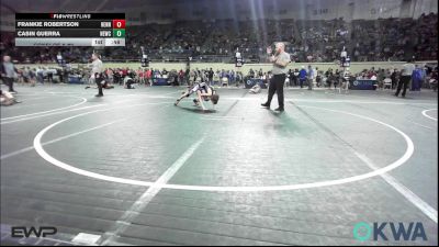 73 lbs Consi Of 8 #2 - Frankie Robertson, Hennessey Takedown Club vs Casin Guerra, Newcastle Youth Wrestling