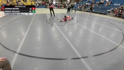 112 lbs 5th Place Match - Wesley Wallace, Huntley Project (Worden) vs Kiernan Becker, Laurel Matburners