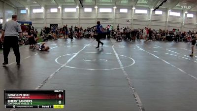 52 lbs Finals (8 Team) - Emery Sanders, Contenders WA Blue vs Grayson Bish, Lake/Armory Red