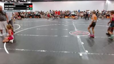67 lbs Round 1 (4 Team) - Dixie Beasley, Blackman Wrestling Club vs Andy Davis, LaFayette Wrestling