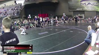 80 lbs Round 2 (4 Team) - Brogan Dirks, Kansas Python vs Hayden Berg, South Dakota Thunder
