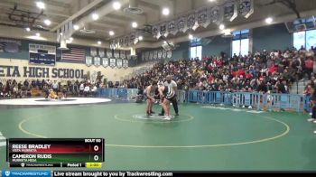 182 lbs Quarterfinal - Cameron Rudis, Murrieta Mesa vs Reese Bradley, Vista Murrieta