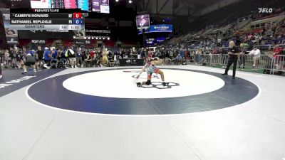 157 lbs Quarters - Camryn Howard, NY vs Nathaniel Replogle, PA