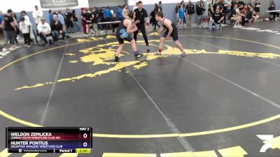 187 lbs Final - Weldon Zemlicka, Juneau Youth Wrestling Club Inc. vs Hunter Pontius, Soldotna Whalers Wrestling Club