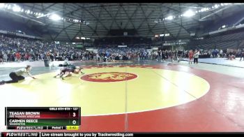 127 lbs Cons. Round 2 - Carmen Reece, Washington vs Teagan Brown, Fife Thunder Wrestling