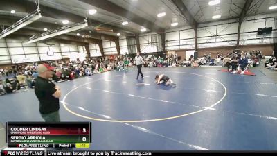 70 lbs Quarterfinal - Sergio Arriola, Payson Lions Wrestling Club vs Cooper Lindsay, Champions Wrestling Club