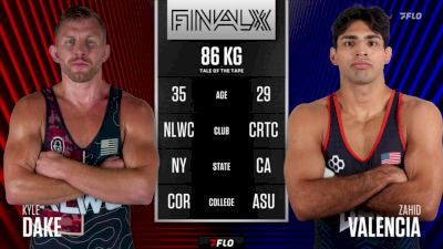 86 kg Champ. Round 2 - Kyle Dake, NLWC/TMWC vs Zahid Valencia, Cowboy RTC/TMWC