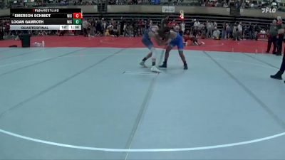 120 lbs Quarterfinal - Emerson Schmidt, Maverick Training Center vs Logan Gamroth, Apex
