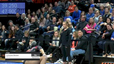 Lynnzee Brown - Floor, Denver - 2019 NCAA Gymnastics Regional Championships - Oregon State