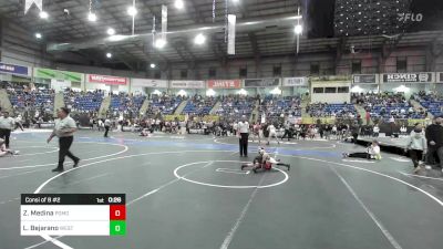 43 lbs Consi Of 8 #2 - Zaiden Medina, Pomona Elite vs Luis Bejarano, Westy Futures