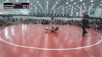 95 lbs Aaliyah Brown, Indiana Gold vs Sophia Zubia, California Gold