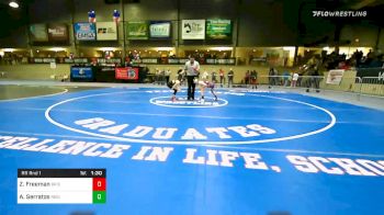 90 lbs Prelims - Zoey Freeman, Bristow Elementary Wrestling vs Alicia Serratos, Reign WC